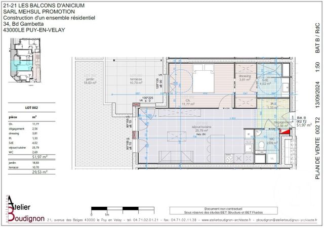 Afficher la photo en grand Appartement T2 à vendre - 3 pièces - 51.97 m2 - LE PUY EN VELAY - 43 - AUVERGNE - Century 21 L'Agence Du Velay
